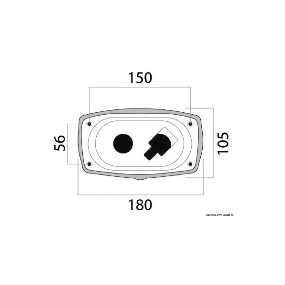 Coffret douche New Edge porte sortie trans 180x105 – Image 2