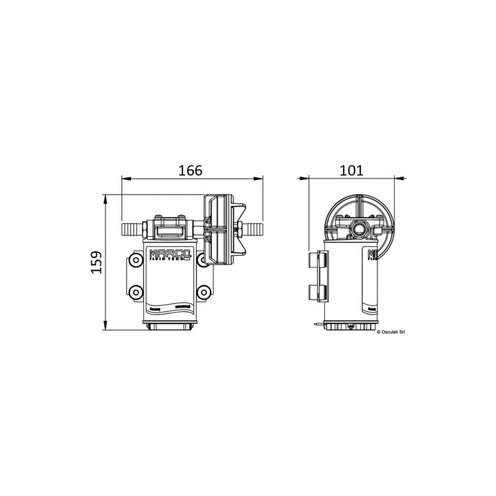 Elecropompe auto-amorçable 12 V 15 l/min – Image 2