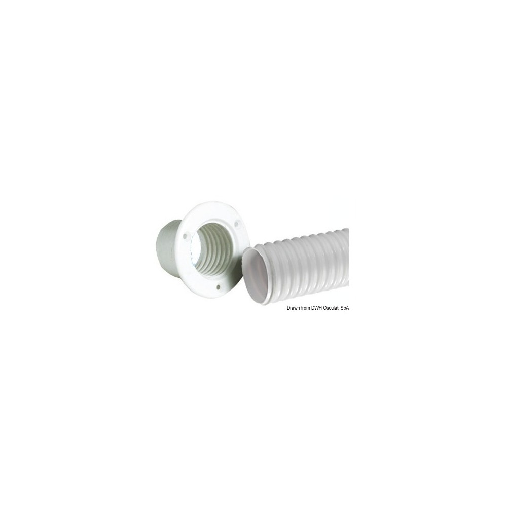 Gaine flexible en PVC rouleau blanc 10 m