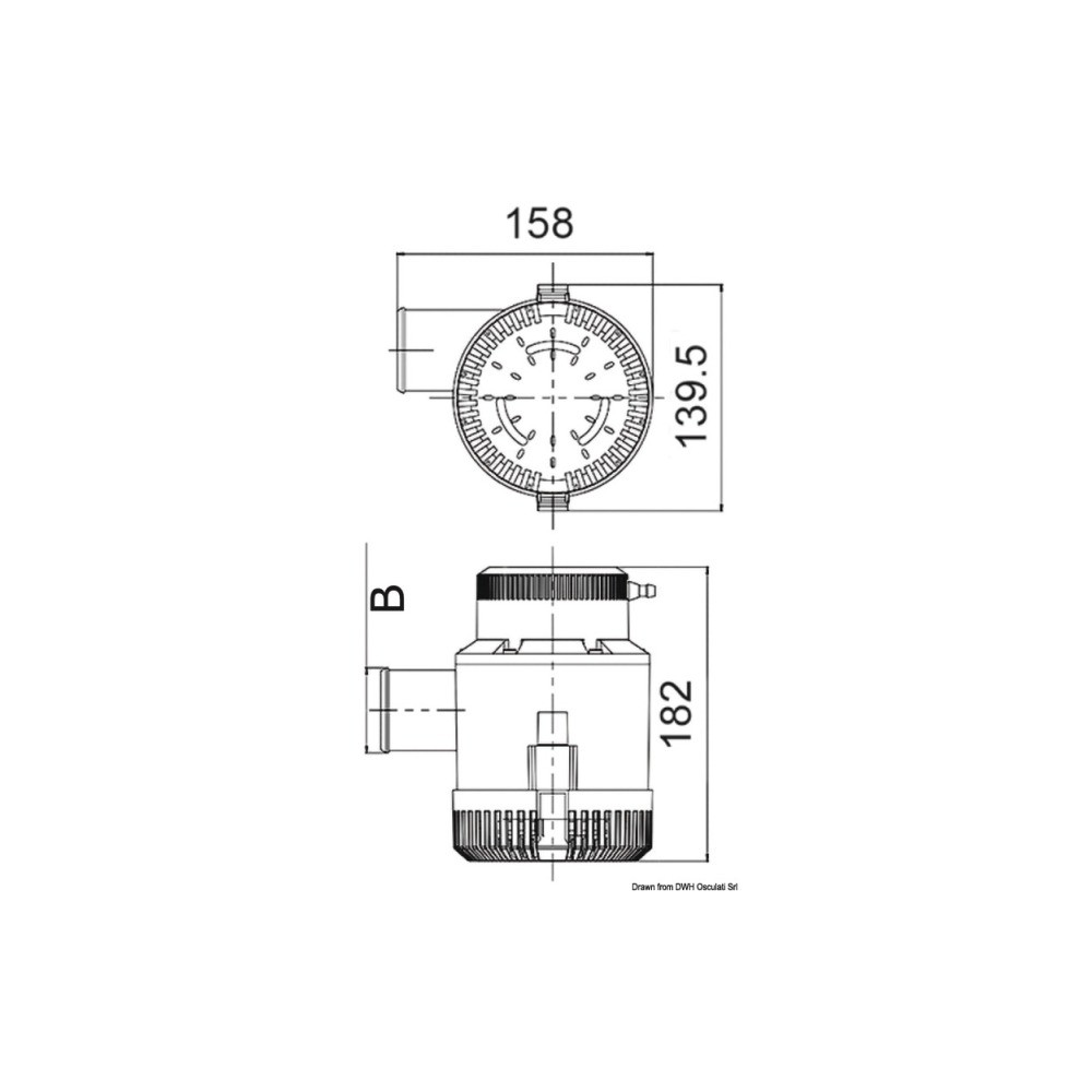 Pompe de fond de cale immergée Maxi G3500 12 V – Image 2