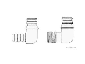 Raccord de rechange p. pompes Flojet embout 1/2"