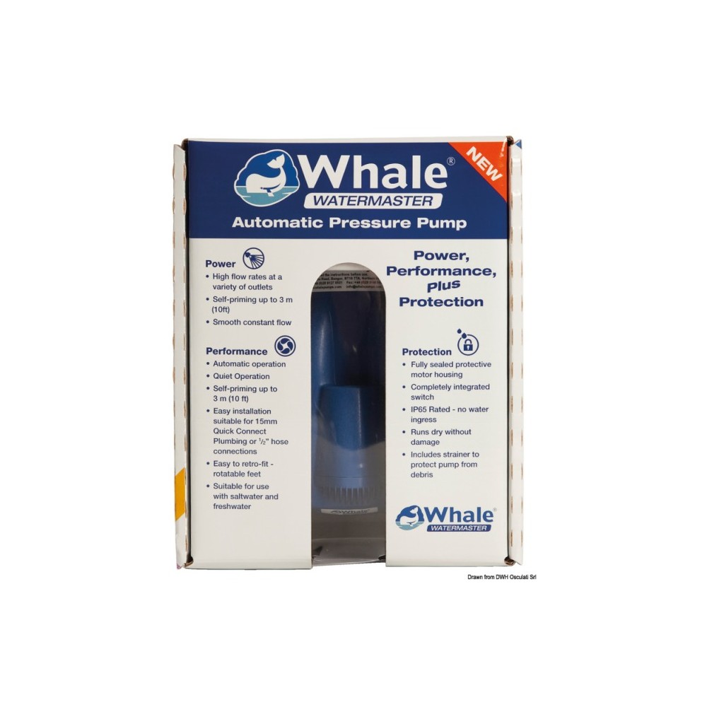 Autoclave WHALE Watermaster 11,5 l/min 12V détail