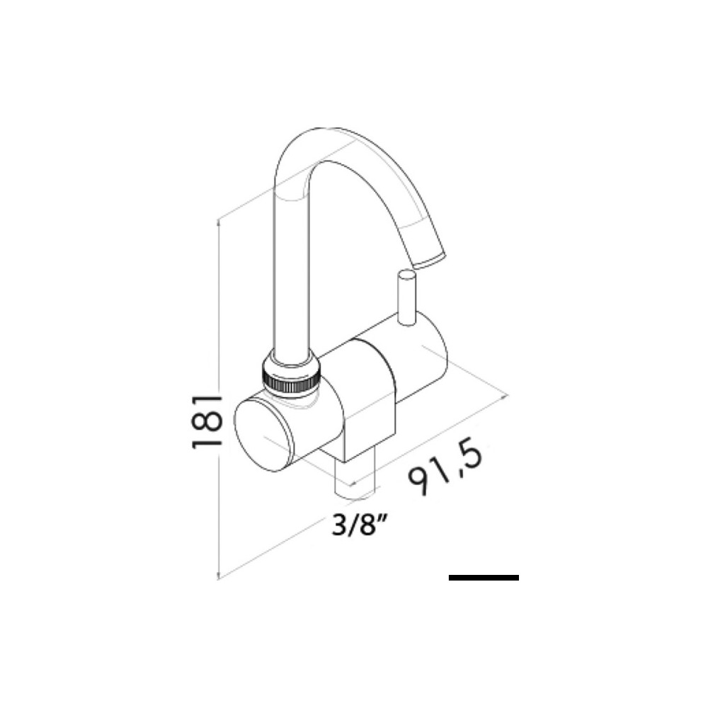 Robinet orientable Slim eau froide – Image 2