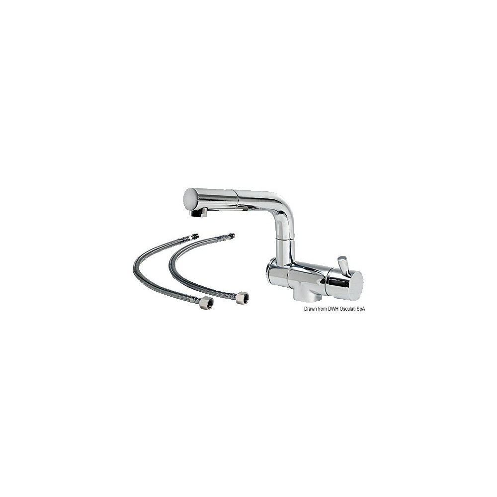 Mélangeur rabattable double articulation eau ch/fr