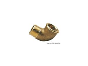 Raccord coudé 90° laiton mâle/femelle