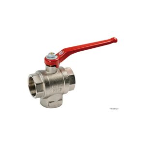 Vanne bille en laiton 3 voies 1"1/2 T