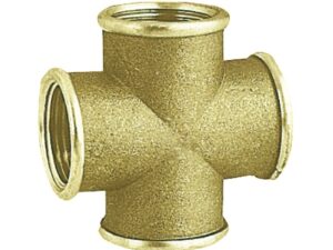 Raccord croix laiton femelle 1"1/4