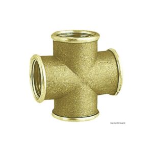 Raccord croix laiton femelle 1"1/4
