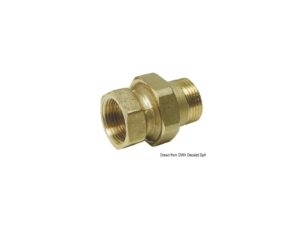 Raccord 3 pièces droit 1''1/4
