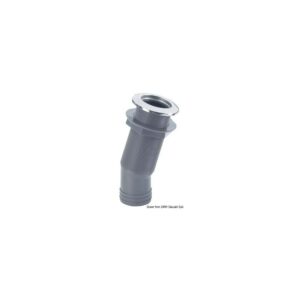 Passe-coque 15°moulule front.inox 38mm 2"1/4 vanne