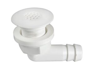 Bonde pour douche nylon coudé 100° 29 mm