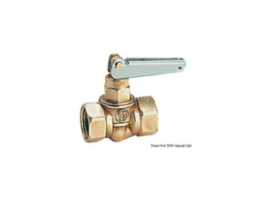 Robinet interruption carburant 3/8" Laiton