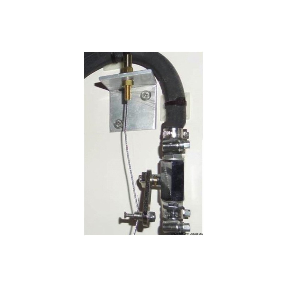 Etrier inox p. commande flexible à distance