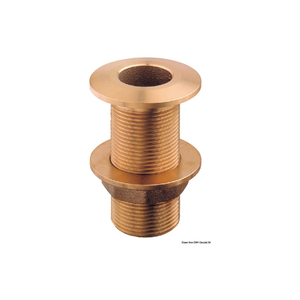 Passe-coque en bronze GUIDI 1"1/4