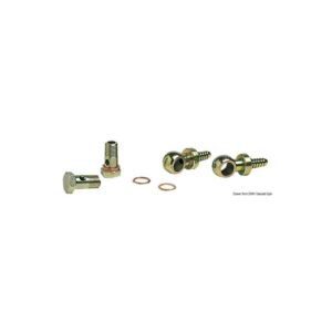 Kit 2 raccords pivotant laiton 8 mm