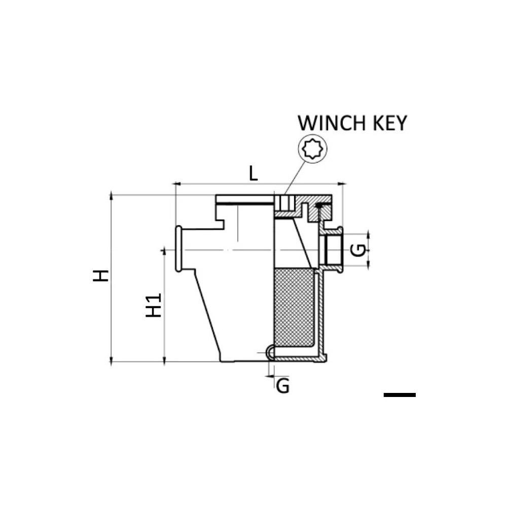 Elément filtrant interne en maille inox 17.641.00/01 – Image 2