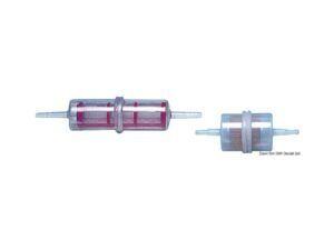 Filtre plastique transparent essence/diesel 8 mm