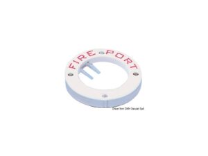 Trappe coupe-feu Fire Port plastic blanc
