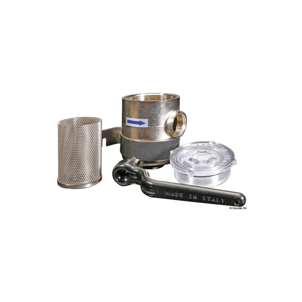 Filtre eau laiton chromé 1/2" – Image 2