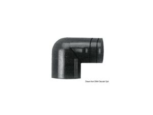 Coude semi-rigide 90° WHALE 38 mm