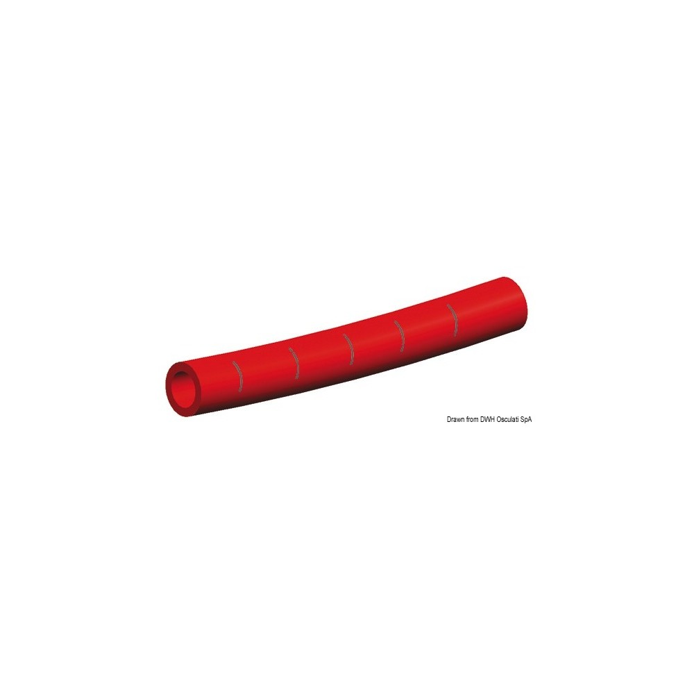 Tuyau Whale eau froide 15 mm rouge (bobine 50 m)