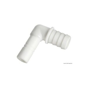 Raccord cylindrique coudé p. tuyau flexible 20 mm