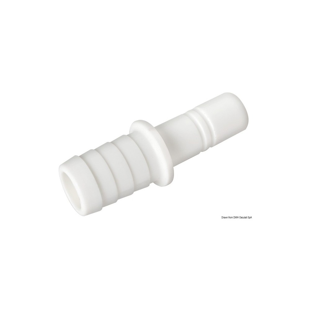 Raccord cylindrique droit p. tuyau flexible 20 mm