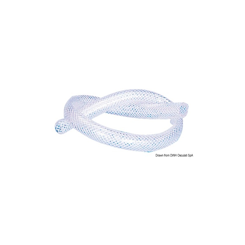 Tuyau PVC armé p. eau 10 x 15 mm