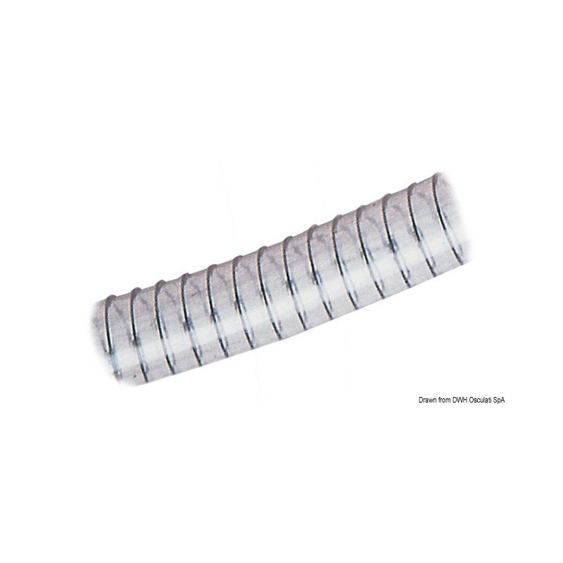 Tuyau avec spirale 12 x 18 mm