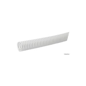Tuyau avec spirale en PVC blanc