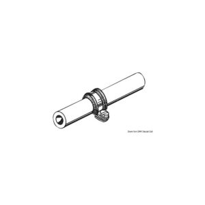 Collier de serrage inox caoutchouté