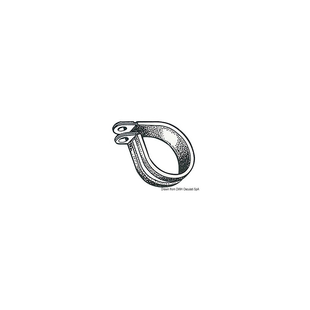 Collier de serrage inox caoutchouté – Image 2
