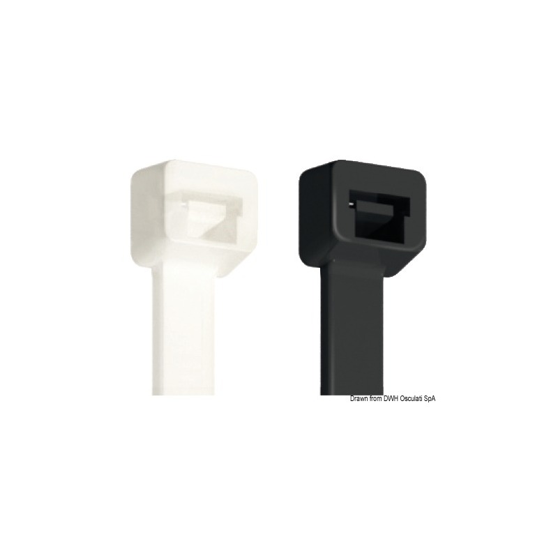 Collier en nylon noir 12,5 x 225 mm