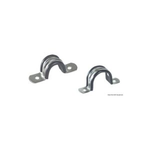 Cavalier serrage caoutchouté AISI 304 8 mm