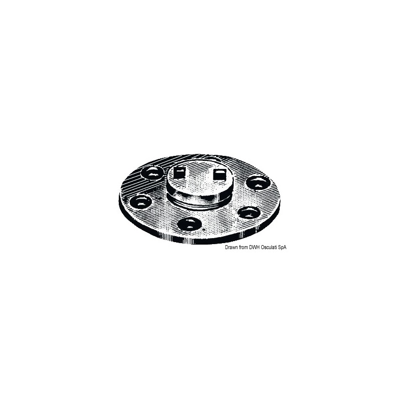 Nable de vidange laiton chromé 20 mm