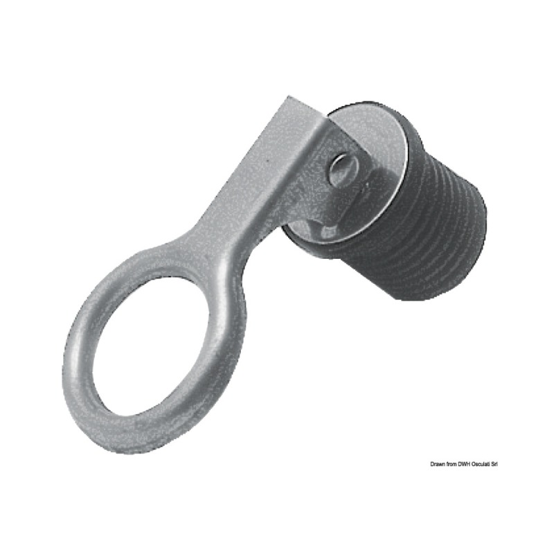 Bouchon nable inox avec chaîne 22 mm