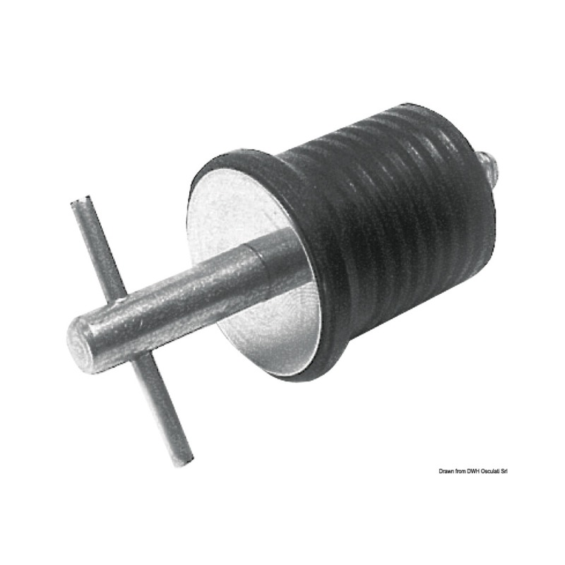 Bouchon nable inox avec joint néoprène 22 mm
