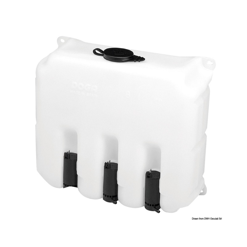 Système lave-vitres 9,7 l 3 pompes 24 V