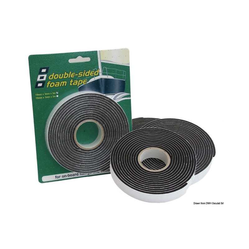 Ruban bi-adhésif en PVC PSP MARINE 3 x 19 mm