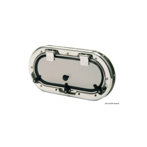 Hublot oval AISI316 BOMAR Flagship 400 x 200 mm Inox AISI 316