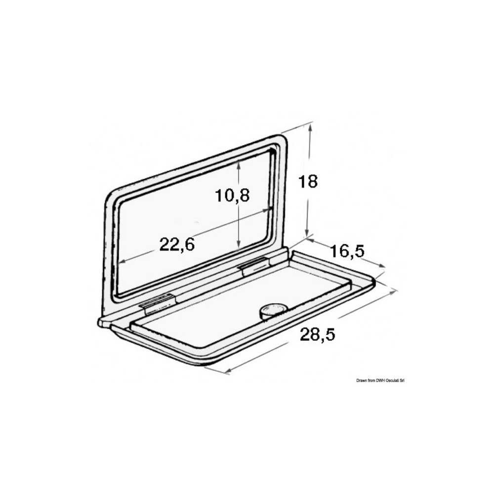 Niche fourre-tout 285 x 180 x 260 mm sans serrure – Image 2