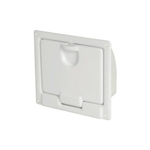 Coqueron ABS blanc poli 220 x 195 x 70 mm