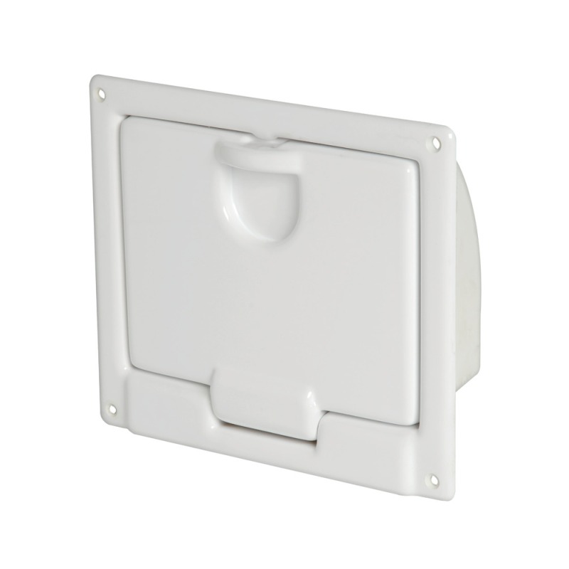 Coqueron ABS blanc poli 220 x 195 x 70 mm