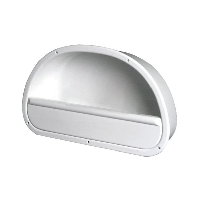 Poche latér. fourre-tout ABS blanc poli 535x 320mm pour bateau