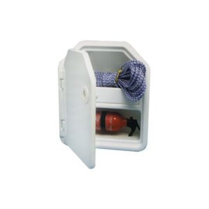 Niche double p. extincteur ABS blanc