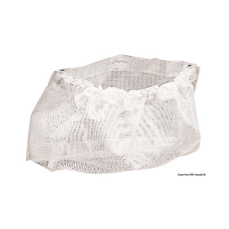 Poche fourre-tout toile voile blanche 240 x 390 mm pour bateau