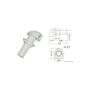 Event en plastique embout Ø 16 mm