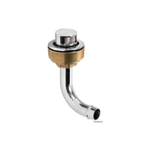 Event laiton chromé coudé 90° gauche 20 mm