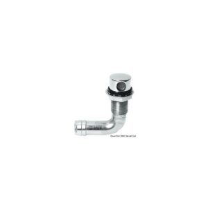 Event carburant 90° inox poli miroir 19 mm