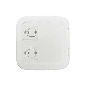 Caisson blanc avec porte 285 x 285 mm façade L